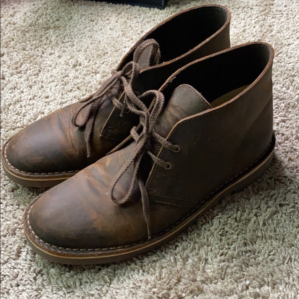 Clarks Beeswax Brown Boot Chukka 8